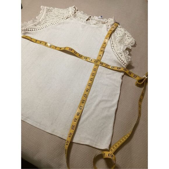 Sweet Wanderer Boho Peasant Top L - Picture 4 of 8